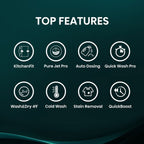 Hisense KitchenFit 5i Series WD5I1245BWR, 12kg/ 8kg Washer Dryer, D Rated in White