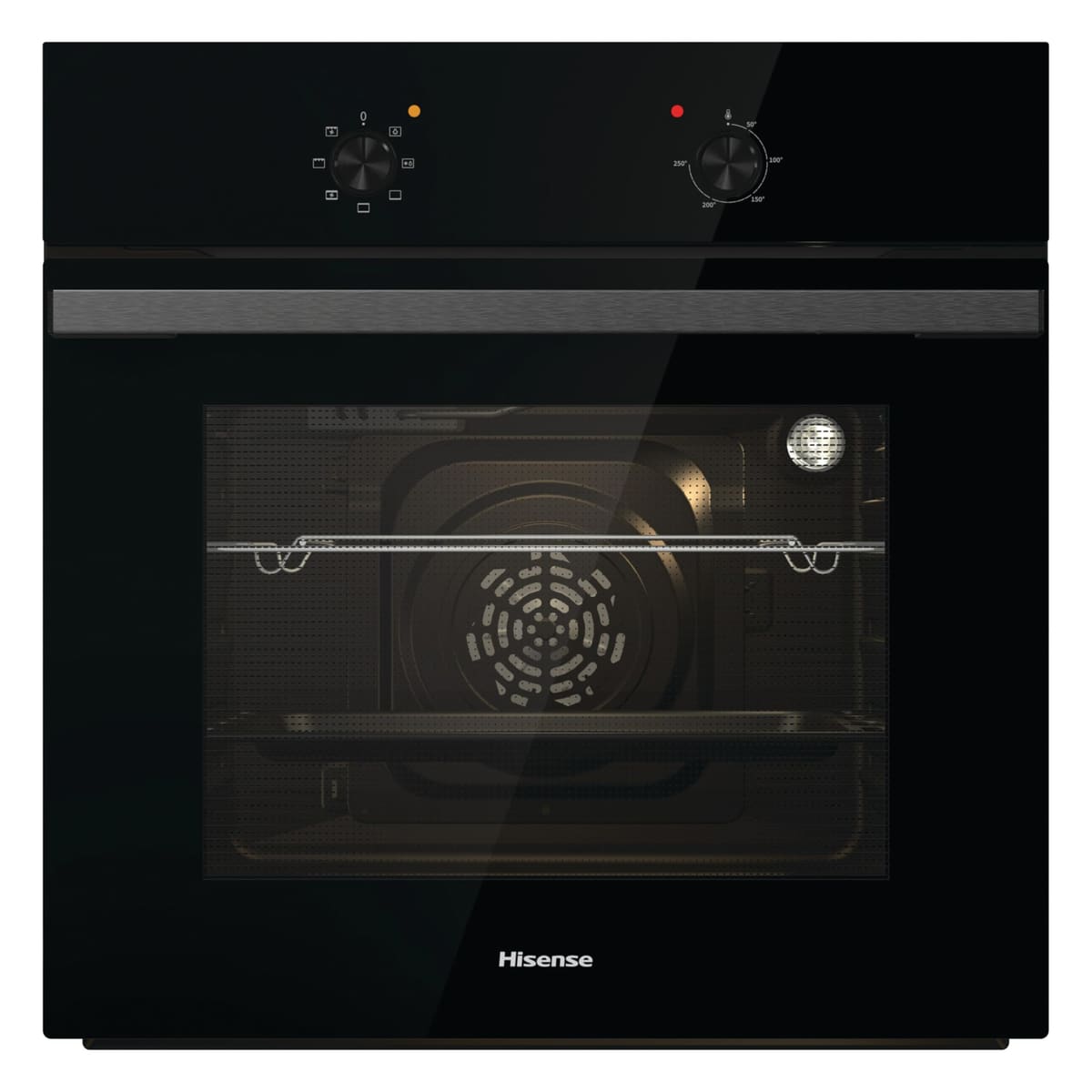 Hisense BI622AXPGUK - Built-in 77L Electric Single Oven - Stainless Steel with Even Bake, 300°C Pizza Mode, Frozen Food Mode, Steam Clean - A Rated, Extra Large