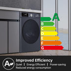 CHiQ 9kg Washing Machine with Class A-30% & 12-Year Motor Warranty, Grey