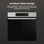 Hisense BI622AXPGUK - Built-in 77L Electric Single Oven - Stainless Steel with Even Bake, 300°C Pizza Mode, Frozen Food Mode, Steam Clean - A Rated, Extra Large