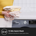 CHiQ 9kg Washing Machine with Class A-30% & 12-Year Motor Warranty, Grey