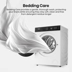 Hisense WF5I1245BWR 12kg Washing Machine, 1400rpm Spin, A Rated Energy, Wi-Fi, Steam, Freestanding, White
