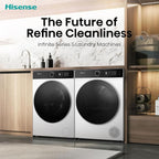 Hisense WF5I1245BWR 12kg Washing Machine, 1400rpm Spin, A Rated Energy, Wi-Fi, Steam, Freestanding, White