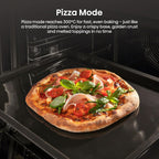 Hisense BI622AXPGUK - Built-in 77L Electric Single Oven - Stainless Steel with Even Bake, 300°C Pizza Mode, Frozen Food Mode, Steam Clean - A Rated, Extra Large