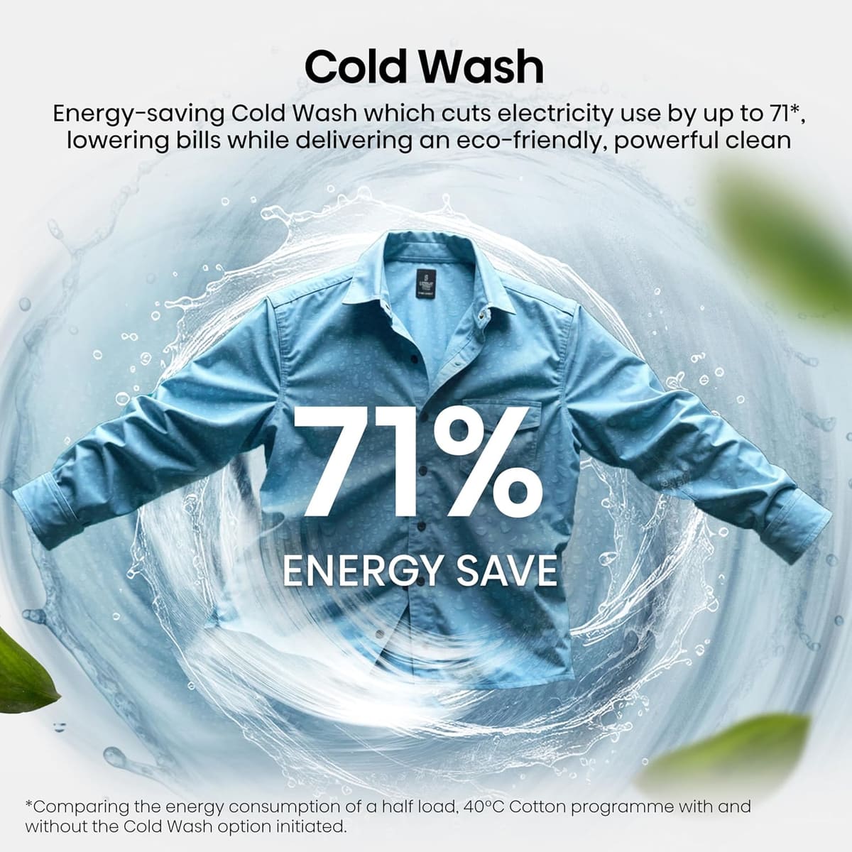 Hisense WF5I1245BWR 12kg Washing Machine, 1400rpm Spin, A Rated Energy, Wi-Fi, Steam, Freestanding, White