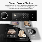 Hisense WF5I1245BWR 12kg Washing Machine, 1400rpm Spin, A Rated Energy, Wi-Fi, Steam, Freestanding, White