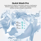 Hisense WF5I1245BWR 12kg Washing Machine, 1400rpm Spin, A Rated Energy, Wi-Fi, Steam, Freestanding, White