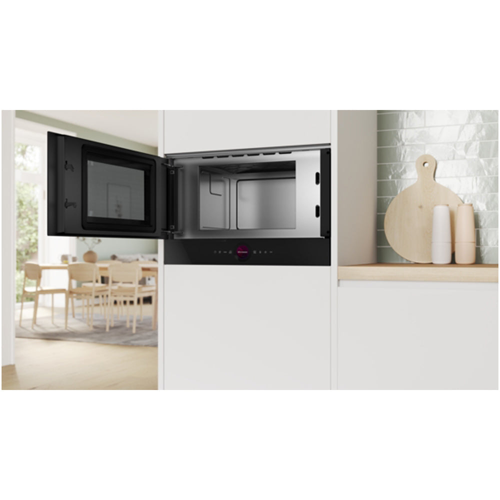 Bosch BFL7221B1B Series 8 Built In Microwave Oven Black