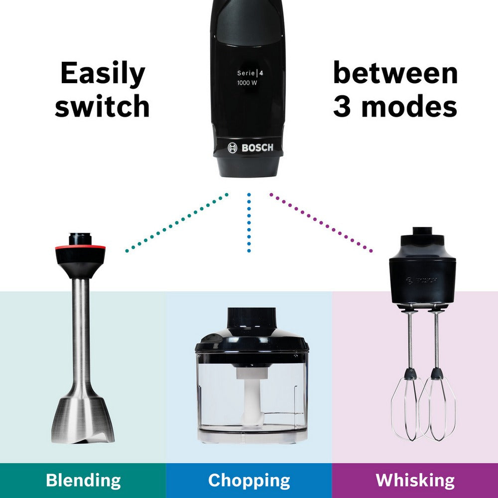 Bosch MSM4B624GB Series 4 3-in-1 Hand Blender Anthracite