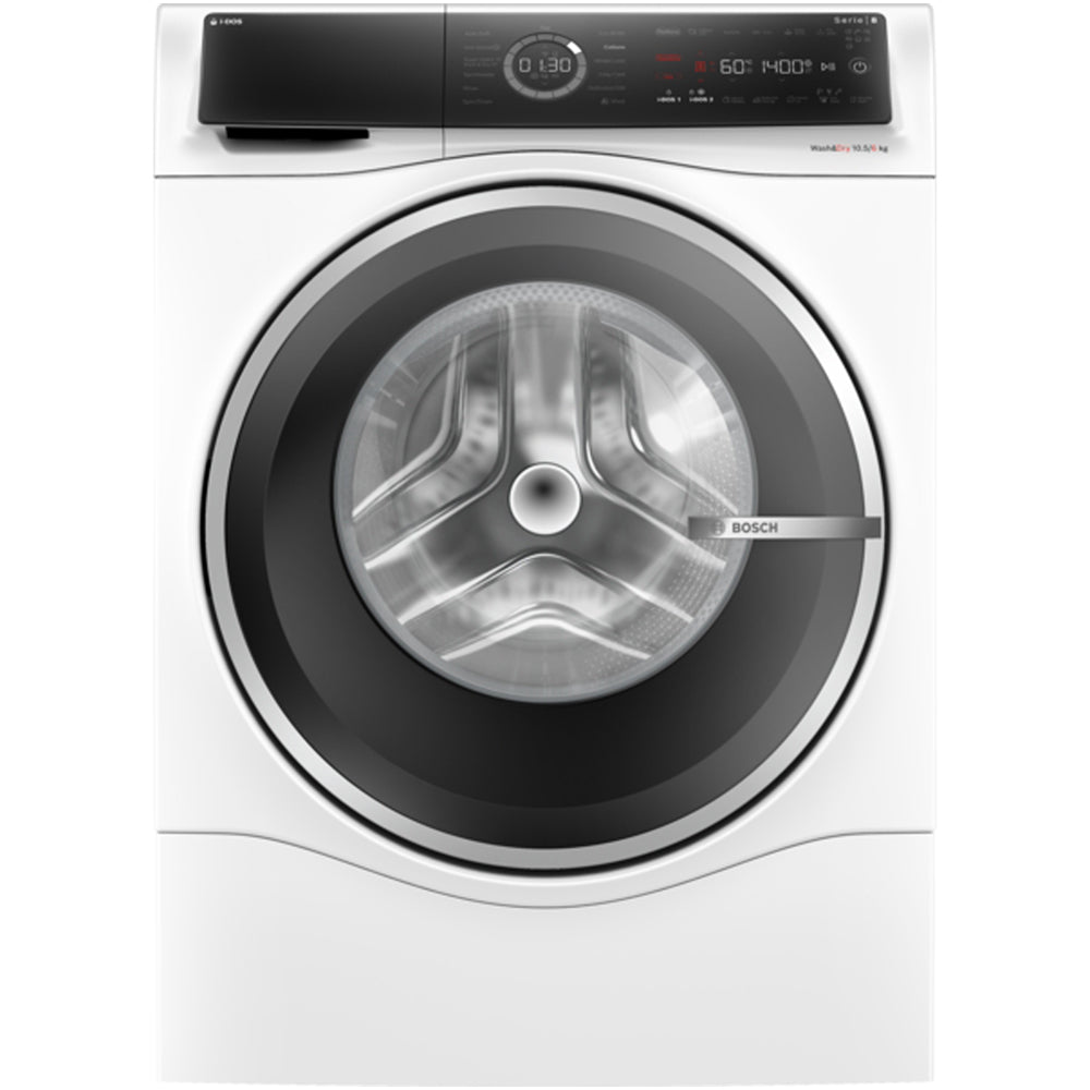 Bosch WNC25410GB Series 8 10.5+6kg Washer Dryer with 1400 Spin White - D Rated
