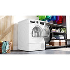 Bosch WQG245A0GB Series 6 9kg Heat Pump Tumble Dryer White - A+++ Rated