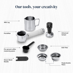 DeLonghi EC890.W Dedica Duo Manual Espresso Coffee Machine with Milk Frother White