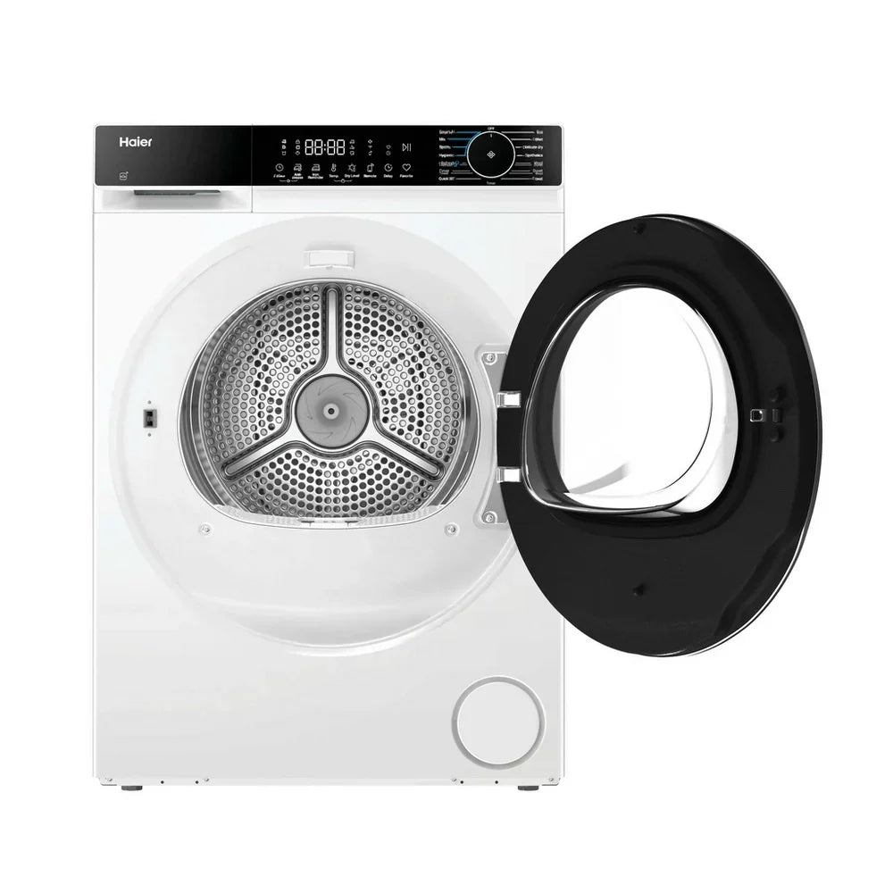 Haier HD80-D357U1 8kg Freestanding Heat Pump Tumble Dryer White - D Rated