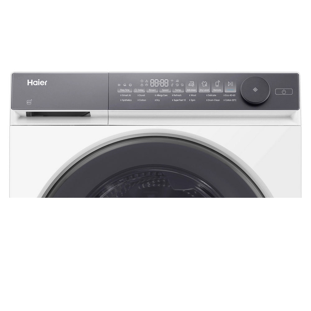 Haier HWD80BP14367TU 8+5kg 1400 Spin Freestanding Washer Dryer White - A Rated