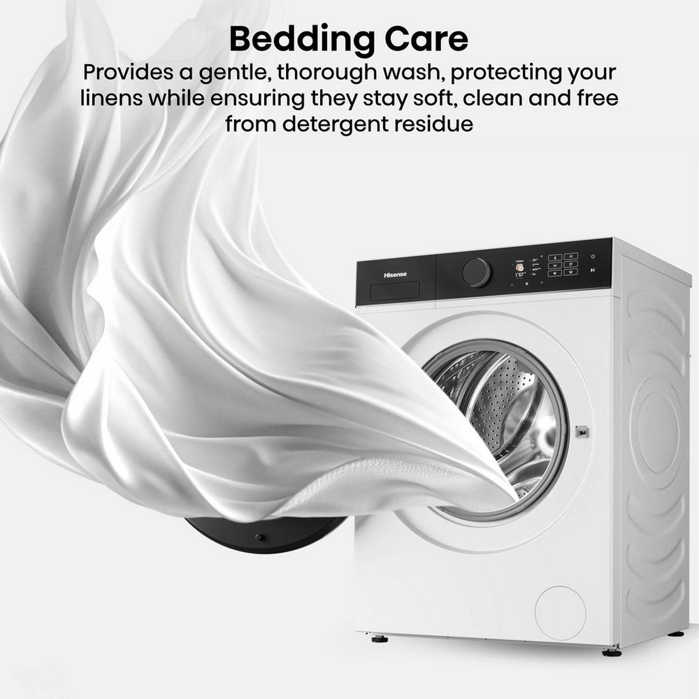 Hisense KitchenFit 5i Series WF5I9043BWFS 9kg 1400 Spin WiFi-enabled Freestanding Washing Machine White