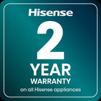 Hisense KitchenFit 5i Series WF5I9043BWFS 9kg 1400 Spin WiFi-enabled Freestanding Washing Machine White