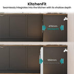 Hisense KitchenFit 5i Series WF5I9043BWFS 9kg 1400 Spin WiFi-enabled Freestanding Washing Machine White