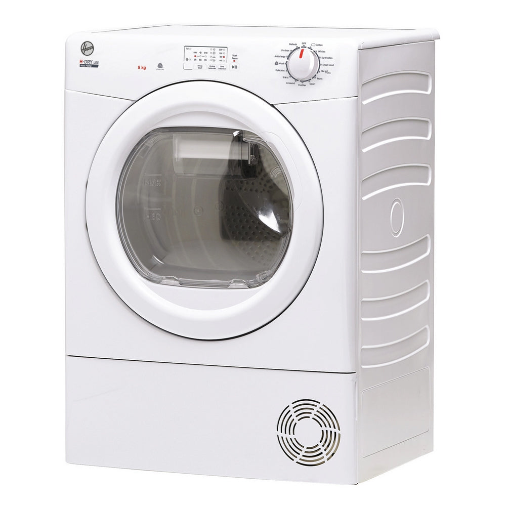 Hoover HLE H8A1LE-80 H-Dry 300 8kg Heat Pump Tumble Dryer White - A+ Rated