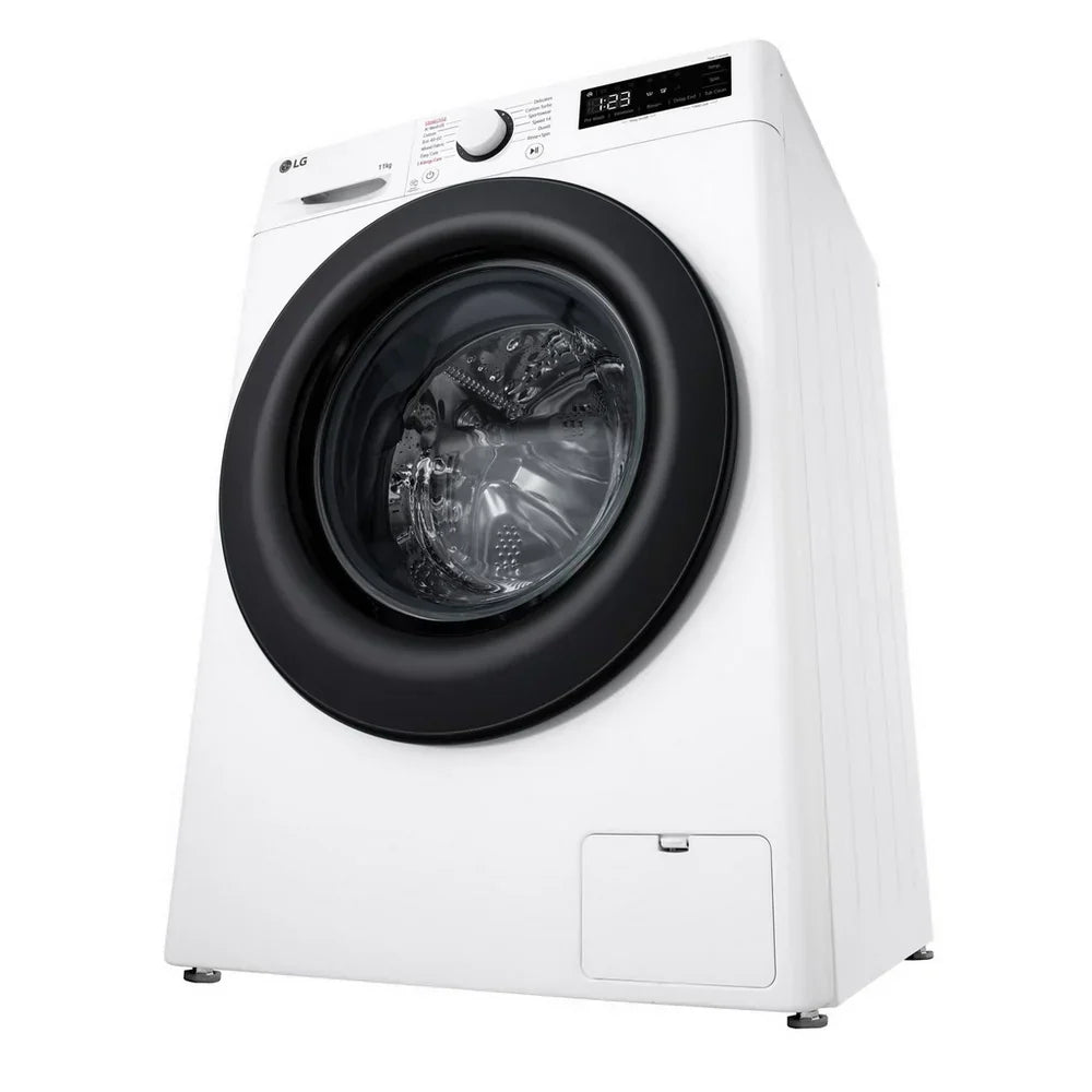 LG F4Y511WBLN1 11kg Steam 1400 Spin Freestanding Front Load Washing Machine White - A Rated