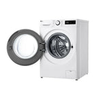 LG F4Y511WBLN1 11kg Steam 1400 Spin Freestanding Front Load Washing Machine White - A Rated