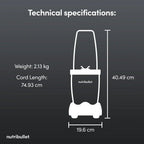 Nutribullet 900 Series McLaren F1 Team Edition Portable Blender 2775 - Grey