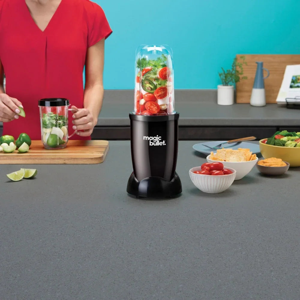 Nutribullet Magic Bullet Starter Kit All in one Food Processor and Blender 02227 Black