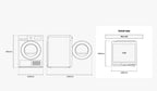 Samsung Series 5 DV90CGC0A0ABEU with OptimalDry 9 kg Heat Pump Tumble Dryer Black