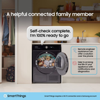 Samsung Series 8 DV90BB9445GHS1 with Optimal Dry 9kg Heat Pump Tumble Dryer White