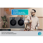 Samsung Series 9 WF90F09C4SU1 Bespoke AI Home 9kg 1400 Spin Smart Washing Machine Dark Steel