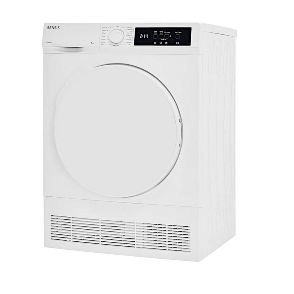 Sensis TDCF018BW 8kg Freestanding Condenser Tumble Dryer White - B Rated