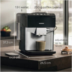 Siemens TP515GB1 EQ500 Bean to cup coffee machine Black Silver