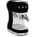 Smeg ECF02BLUK 50s Retro Style Espresso Coffee Machine with Steam Wand Black